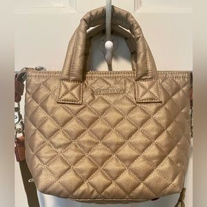 MZ Wallace Micro Sutton Gold Metallic II NWT